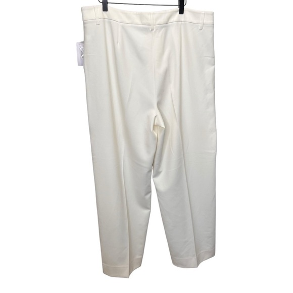 Addition Elle White High Rise Wide Leg Pants Size 18 NWT - Picture 9 of 13